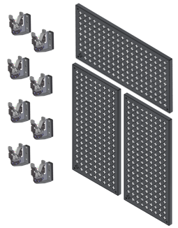Fortress Series – Horizontal | 4 Rifle Display Kit
