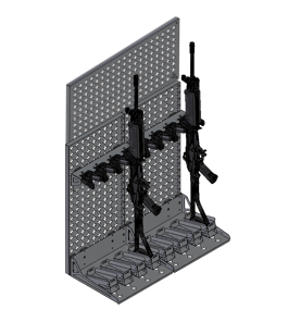 Fortress Series – Vertical Compact | 8 Rifle Racking Kit