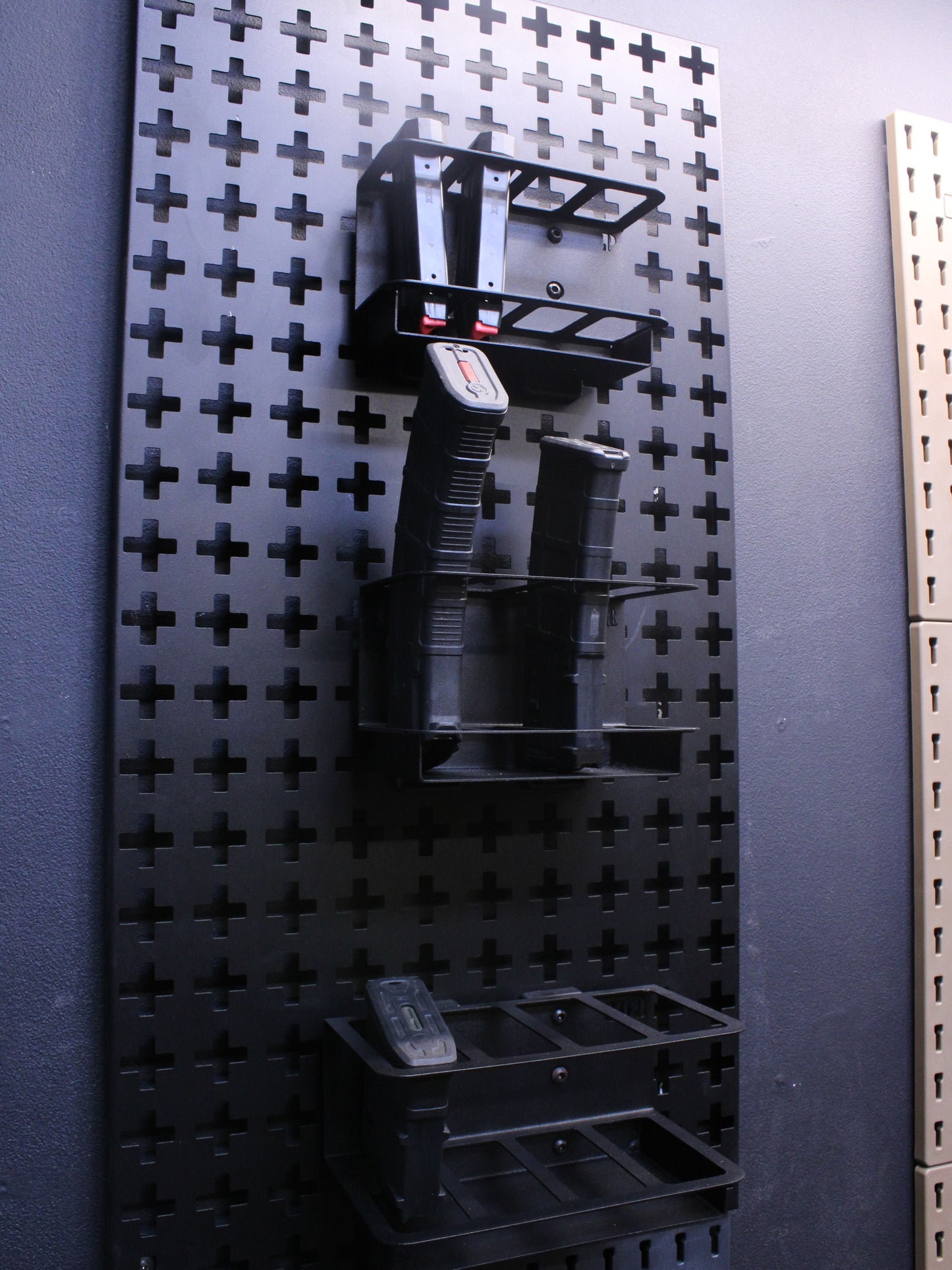 Fortress series - Steel Pegboard - Pistol Mag Holder x 2