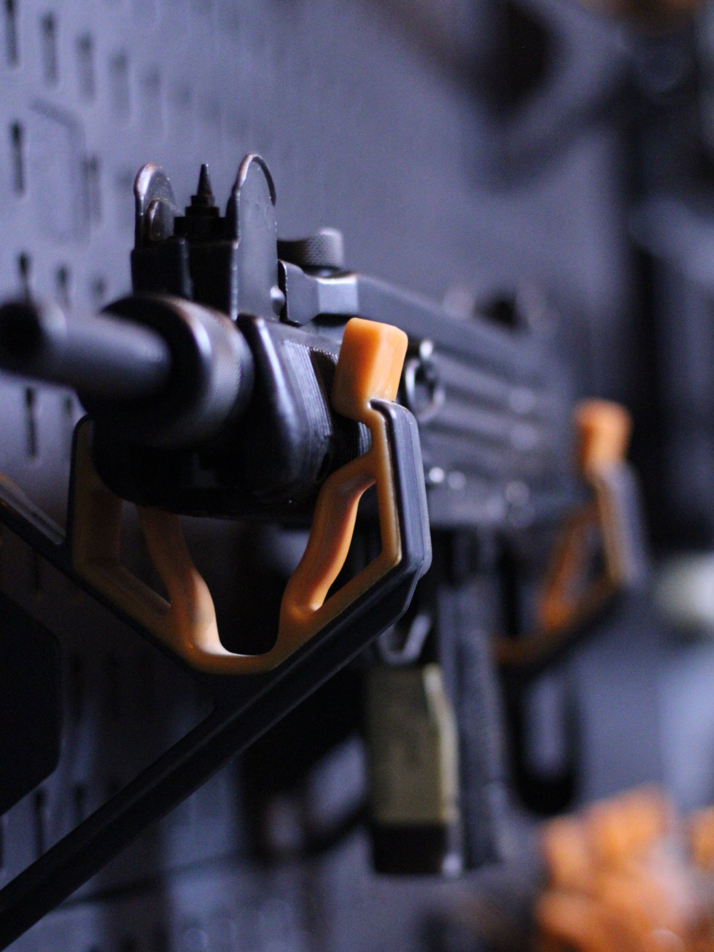 Pegboard Rifle Holder x2