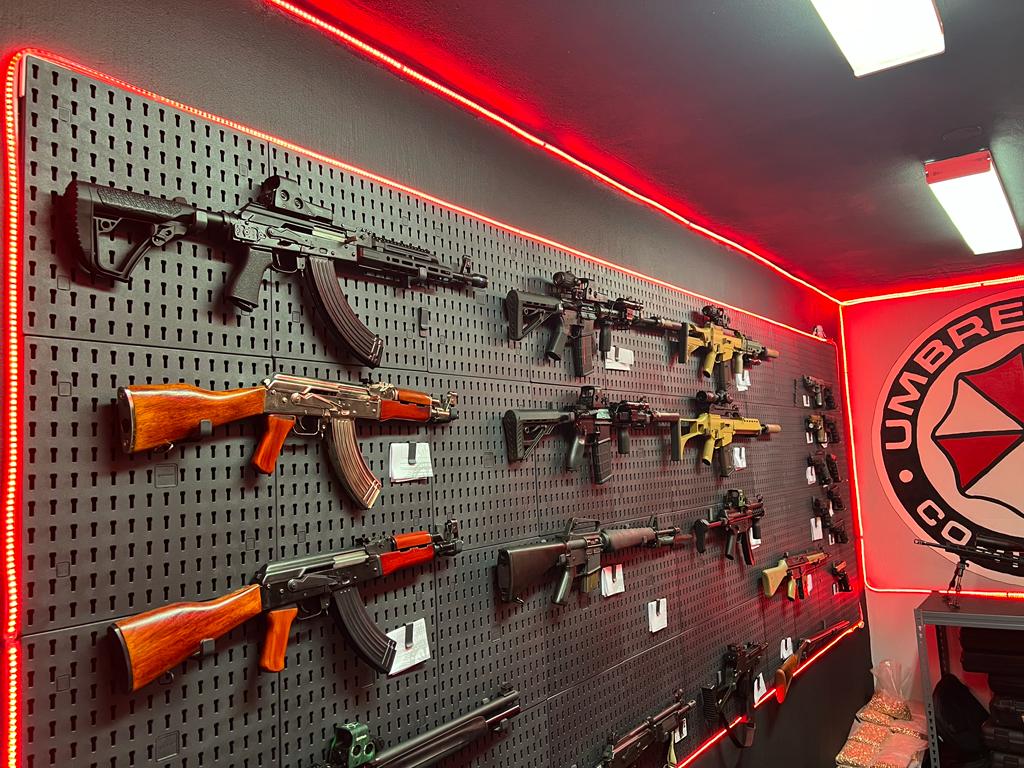 DARK KNIGHT- FIREARM PEGBOARD DISPLAY SPECIAL