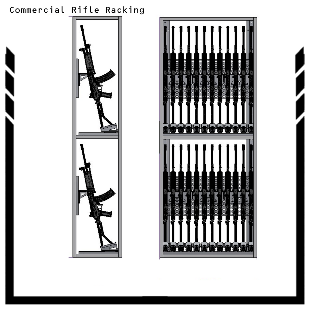 Citadel Series —  24 Rifle Racking | STACKED Units