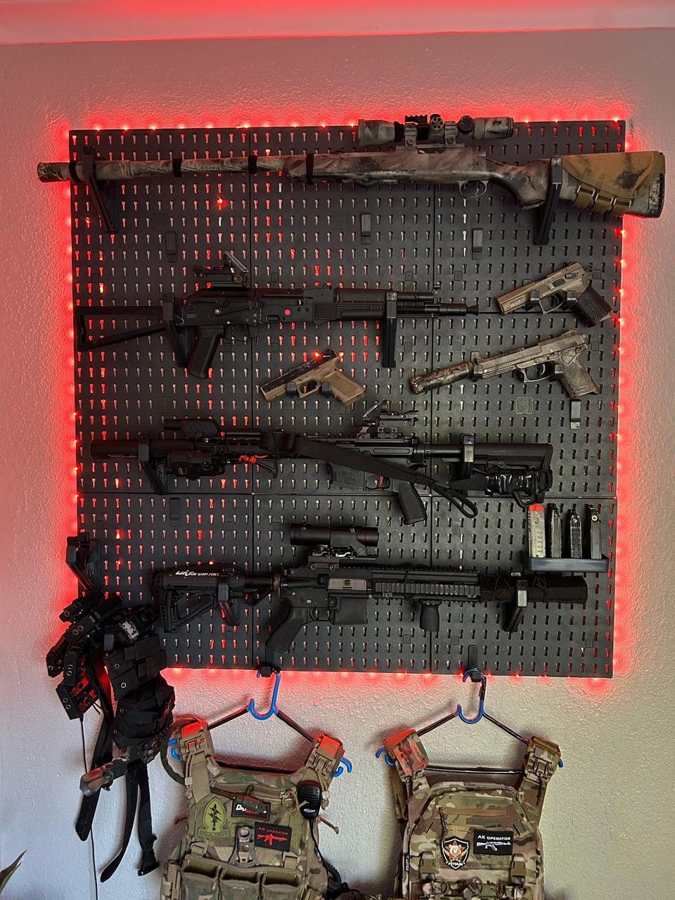 5 x Rifle Display - Armoury Kit- 9 x Sentinel Series Pegboards