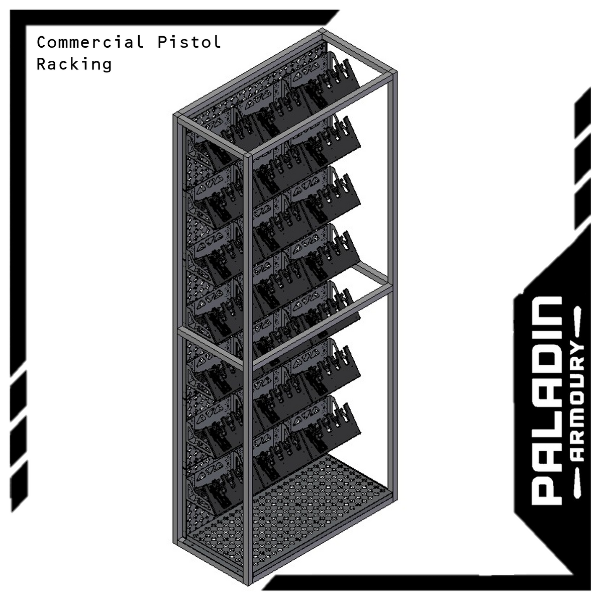 Citadel Series — High Density 192 Pistol Racking | STACKED Units