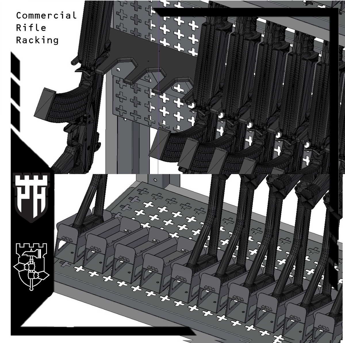 Citadel Series —  12 Rifle Racking | Single Unit