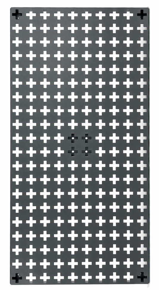 Fortress Series – 400 x 800mm Steel Pegboard (Wolf Gray)